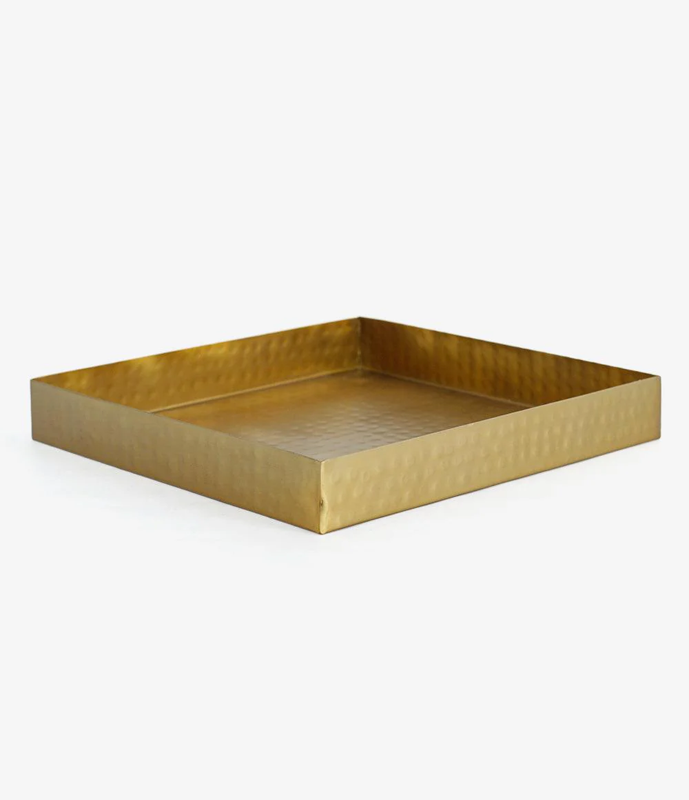 Square Gold Tray - Image 2